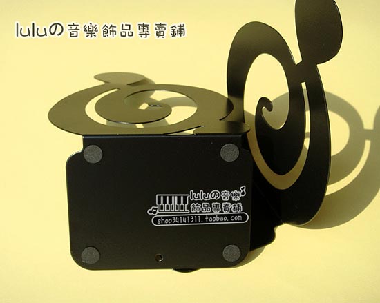 出口日本 铁质高音谱号 十六分音符造型 书挡 书立 2款可选