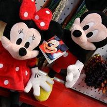 正版迪士尼Disney情侣米奇米妮 米老鼠毛绒玩
